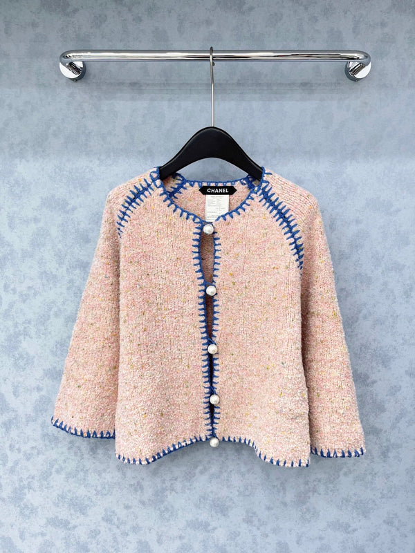 CC 2025 Cardigan en Laine Boutons Perle 325875