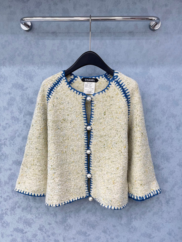 CC 2025 Cardigan en Laine Boutons Perle 325875