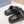 Pra Double Strap Slide 20 With Triangle Logo Black Calfskin