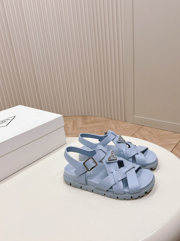 Sandali Pra con cinturini intrecciati 30 Baby Blue