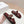 PRA CROCODILE MOTIF SLIDES SANDALS WINE CALFSKIN