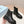 PRA MONOLITH BRUSHED BOOTIES BLACK CALFSKIN