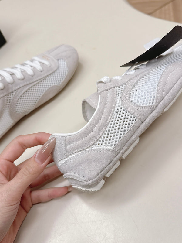 Prada 26ss German Training Daim Maille Gris Clair 644213