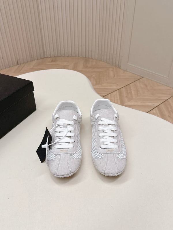 Prada 26ss German Training Daim Maille Gris Clair 644213