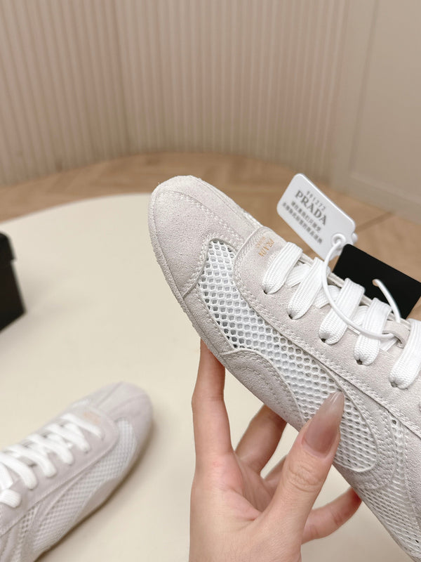 Prada 26ss German Training Daim Maille Gris Clair 644213