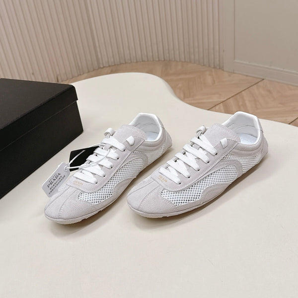 Prada 26ss German Training Daim Maille Gris Clair 644213