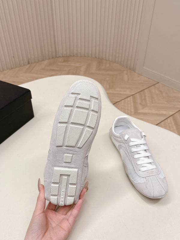 Prada 26ss German Training Daim Maille Gris Clair 644213