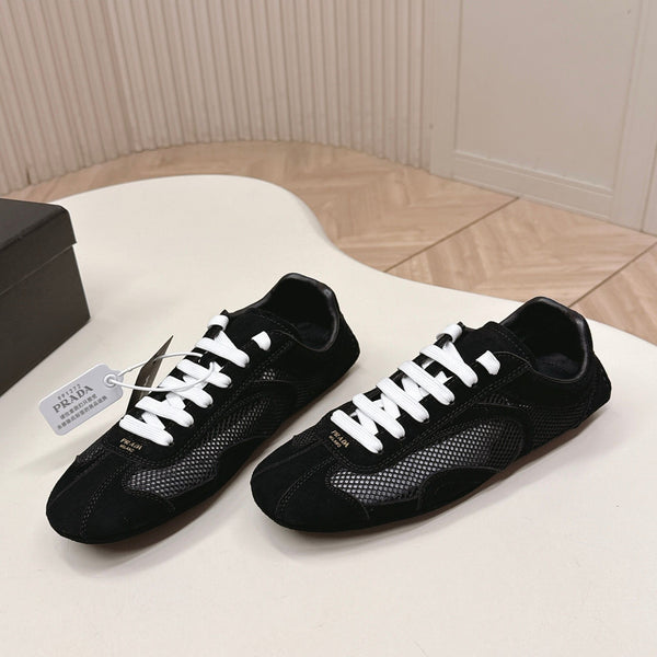 Prada 26ss German Training Noir Daim Mesh 644215