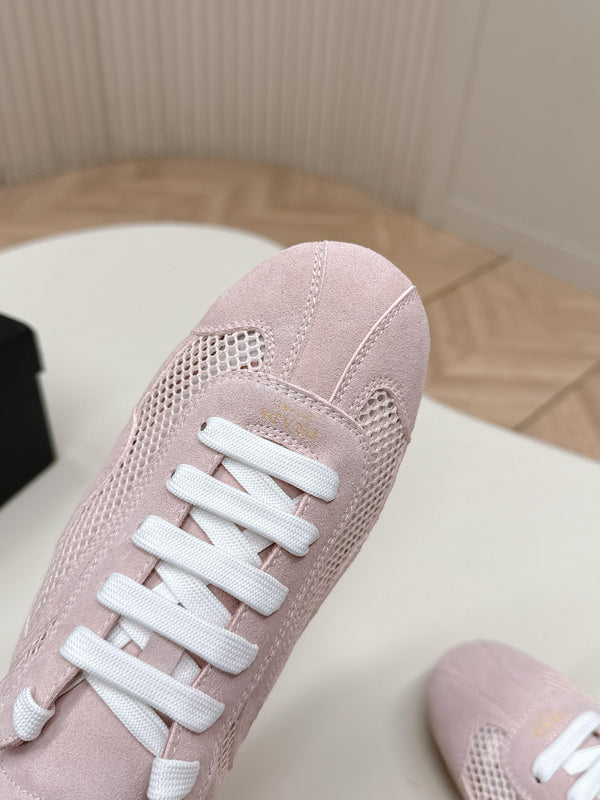 Prada 26ss German Training Rose clair Daim Mesh 644217