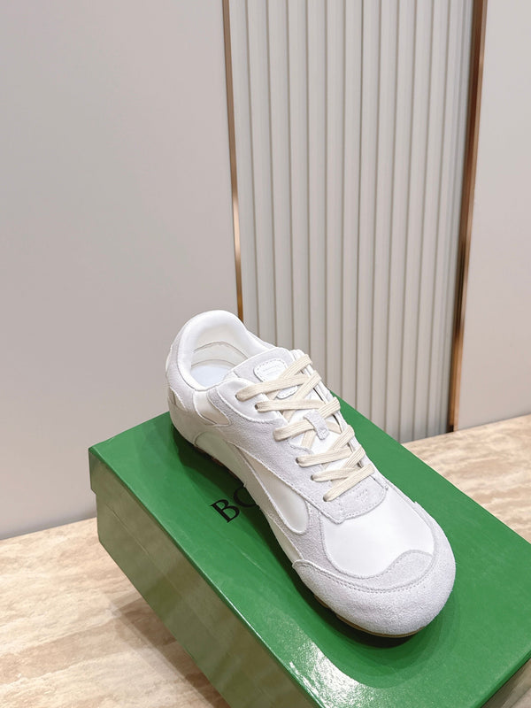 BV Orbit Flash Retro Sneake White Leather Suede 934417