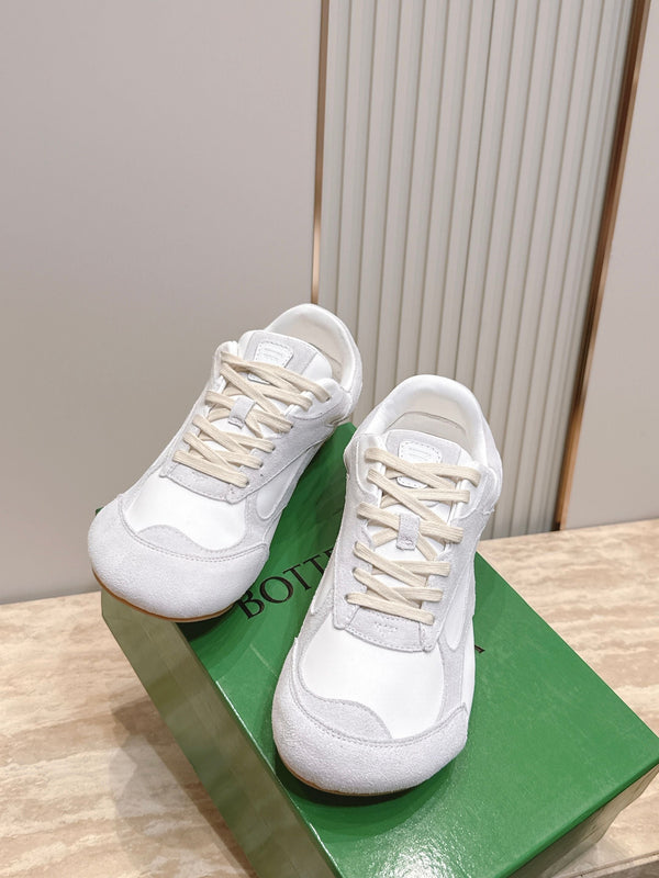 BV Orbit Flash Retro Sneake White Leather Suede 934417