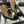 CC Combat Boots Dark Beige Black Quilted Lambskin 944575