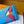 LV M15034 Porte-Cartes Magnet Blue Red Monogram Glow Canvas & Cowhide