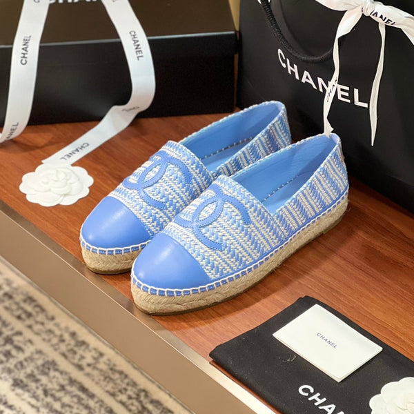cc espadrillas beige blu nuvola panno di lana blu nuvola pelle di agnello
