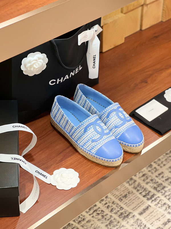 cc espadrillas beige blu nuvola panno di lana blu nuvola pelle di agnello