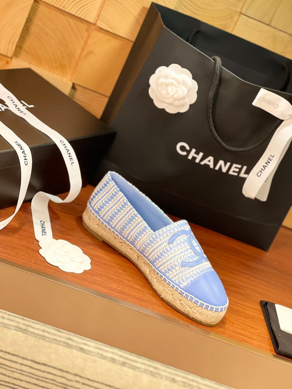 cc espadrillas beige blu nuvola panno di lana blu nuvola pelle di agnello
