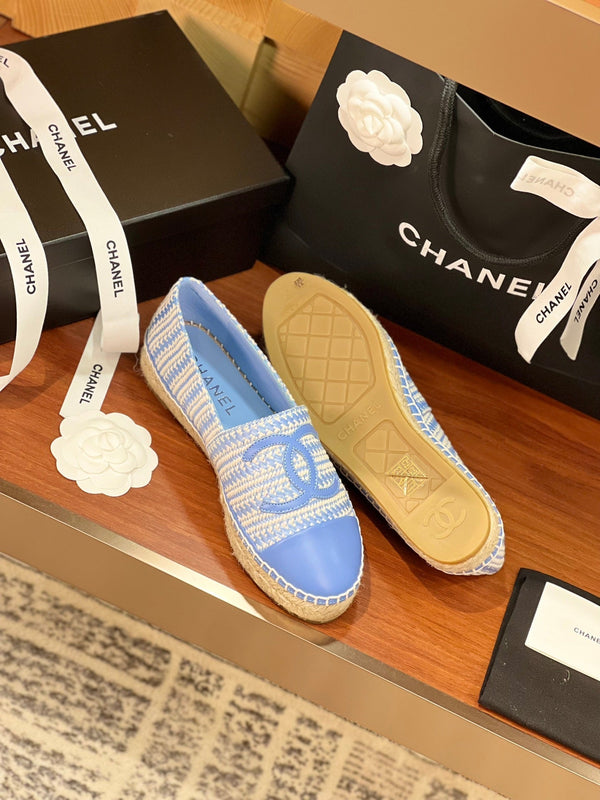 cc espadrillas beige blu nuvola panno di lana blu nuvola pelle di agnello