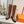 HM Lace Up Boots 25mm Belt Buckle Caramel Leather 466586