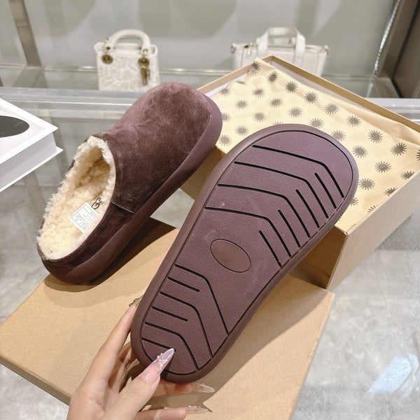 UGG Classic Ultra Mini Mule Reddish Brown Wool Suede 518882