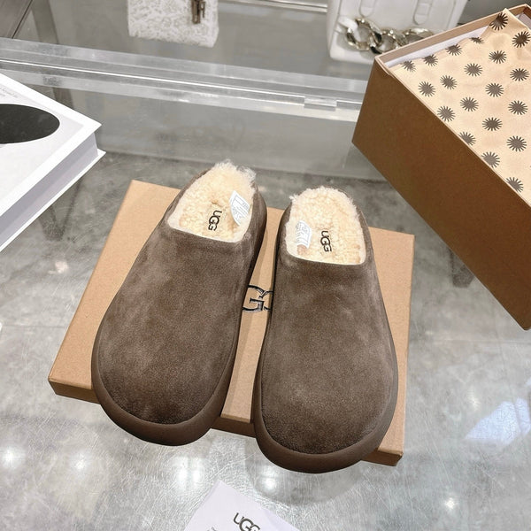 UGG Classic Ultra Mini Mule Muted Brown Wool Suede 518883