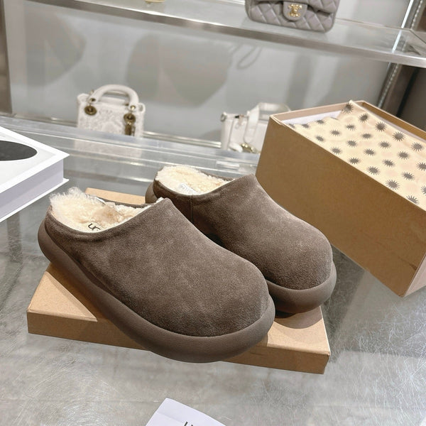UGG Classic Ultra Mini Mule Muted Brown Wool Suede 518883