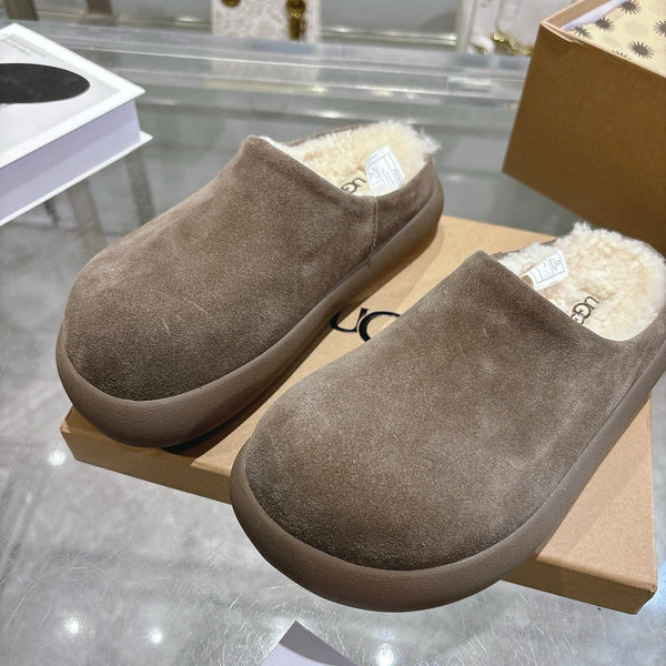 UGG Classic Ultra Mini Mule Muted Brown Wool Suede 518883