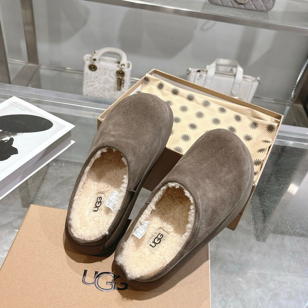 UGG Classic Ultra Mini Mule Muted Brown Wool Suede 518883