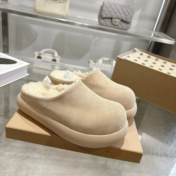 UGG Classic Ultra Mini Mule Muted Beige Wool Suede 518885