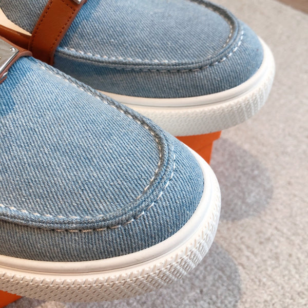 SNEAKER SLIP-ON HM GAME DENIM AZZURRO