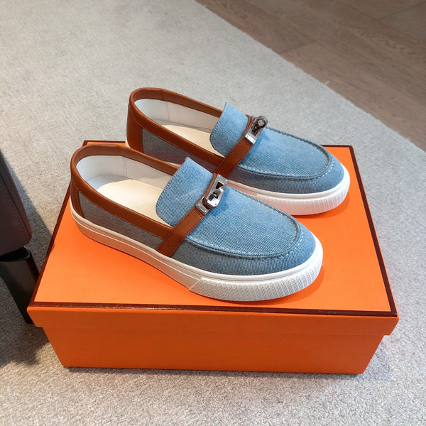 SNEAKER SLIP-ON HM GAME DENIM AZZURRO