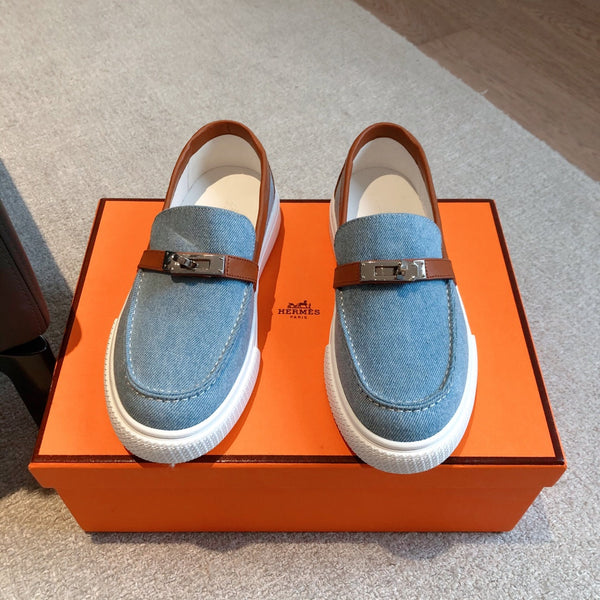 SNEAKER SLIP-ON HM GAME DENIM AZZURRO