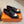 Royal Loafer Black Mix Purple and White Calfskin With Fringe Detail And Black Signature Buckle 509413