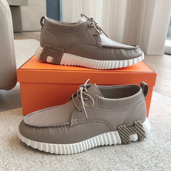 HM Men's Increase Sneaker Gray Cowhide 204376