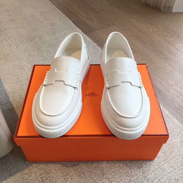 HM IKE SLIP-ON SNEAKER WHITE CALFSKIN