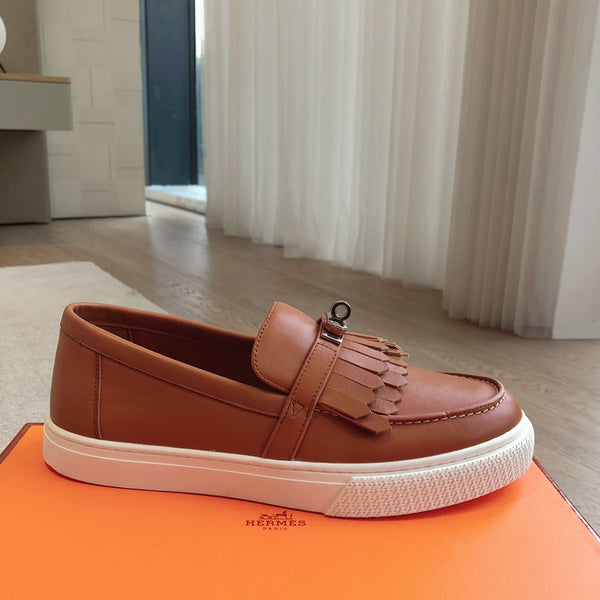 HM GAME SLIP-ON SNEAKER SIENNA WITH TASSEL CALFSKIN