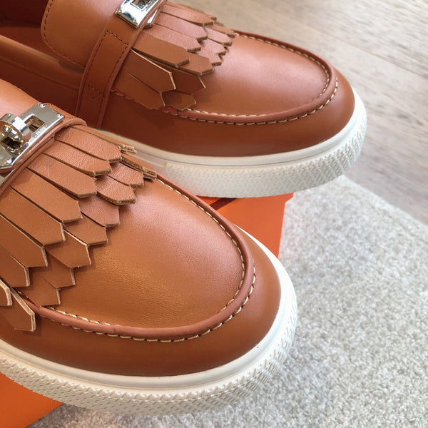 HM GAME SLIP-ON SNEAKER SIENNA WITH TASSEL CALFSKIN