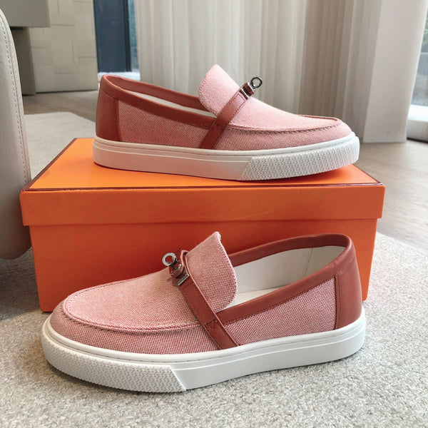 HM GAME SLIP-ON SNEAKER LIGHT PINK FABRIC