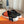 INFRA SANDAL BLACK MIX ORANGE CALFSKIN