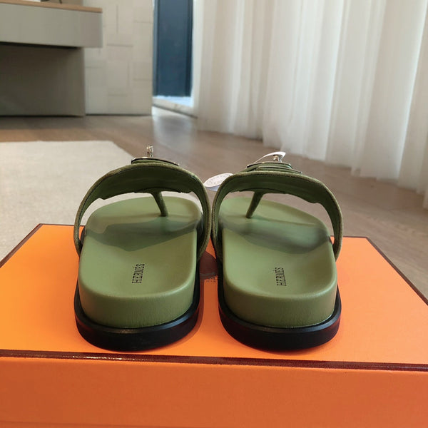 EMPIRE SANDAL LIGHT ARMY SUEDE