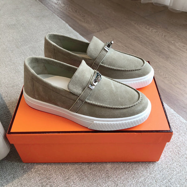 HM GAME SLIP-ON SNEAKER LIGHT GRAY SUEDE