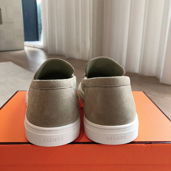 HM GAME SLIP-ON SNEAKER LIGHT GRAY SUEDE