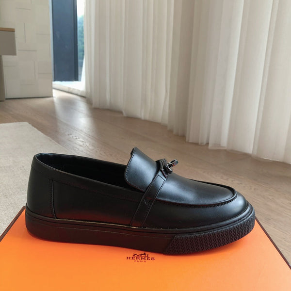 HM GAME SLIP-ON SNEAKER BLACK CALFSKIN
