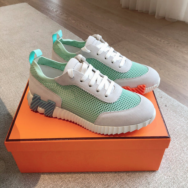HM Men's 25 Sneaker Seafoam Mesh Suede 541303