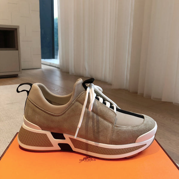 Sneaker HM Just in pelle scamosciata grigio chiaro