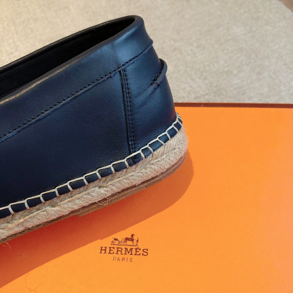 Espadrillas HM Trip in pelle di vitello blu scuro