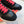HM Bouncing Sneakers Black Red Suede Sheepskin 705789