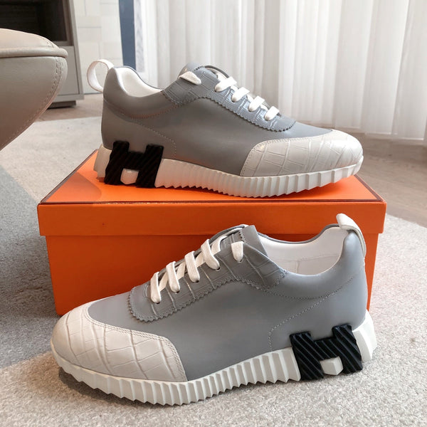 HM Men's 25 Sneaker Grey Cowhide Suede 541318