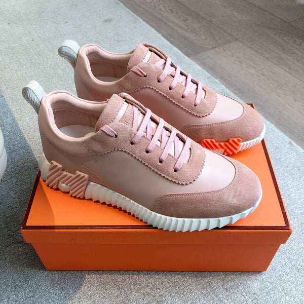 HM Men's 25 Sneaker Pink Cowhide Suede 541324