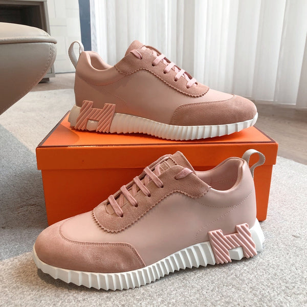 HM Men's 25 Sneaker Pink Cowhide Suede 541324