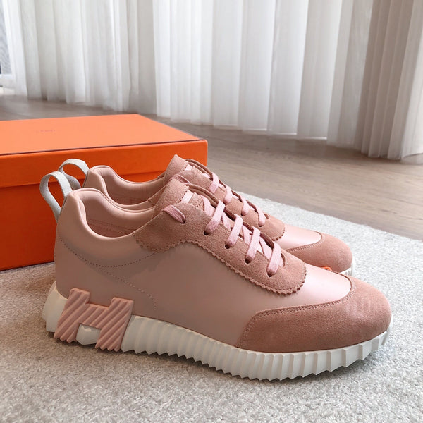 HM Men's 25 Sneaker Pink Cowhide Suede 541324